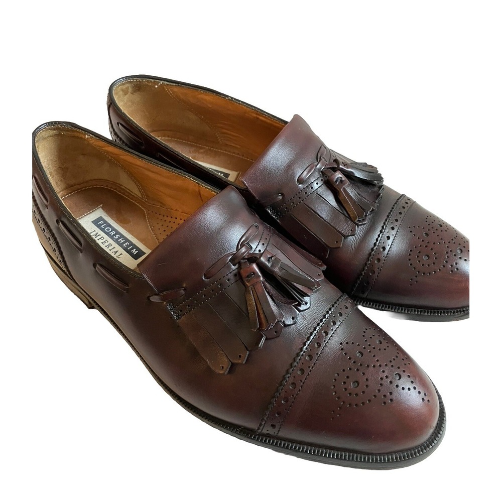 Florsheim Imperial Shoes Tassel Wingtips Size 10.5 Brown